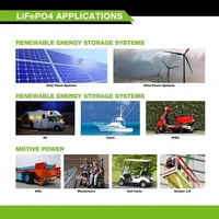 Batterie LiFePO4 12V, 20ah, 30a, BMS, plus de 6000 Cycles pour le stockage d'énergie solaire, vélo électrique, Support d'alimentation extérieur, connexion série 5