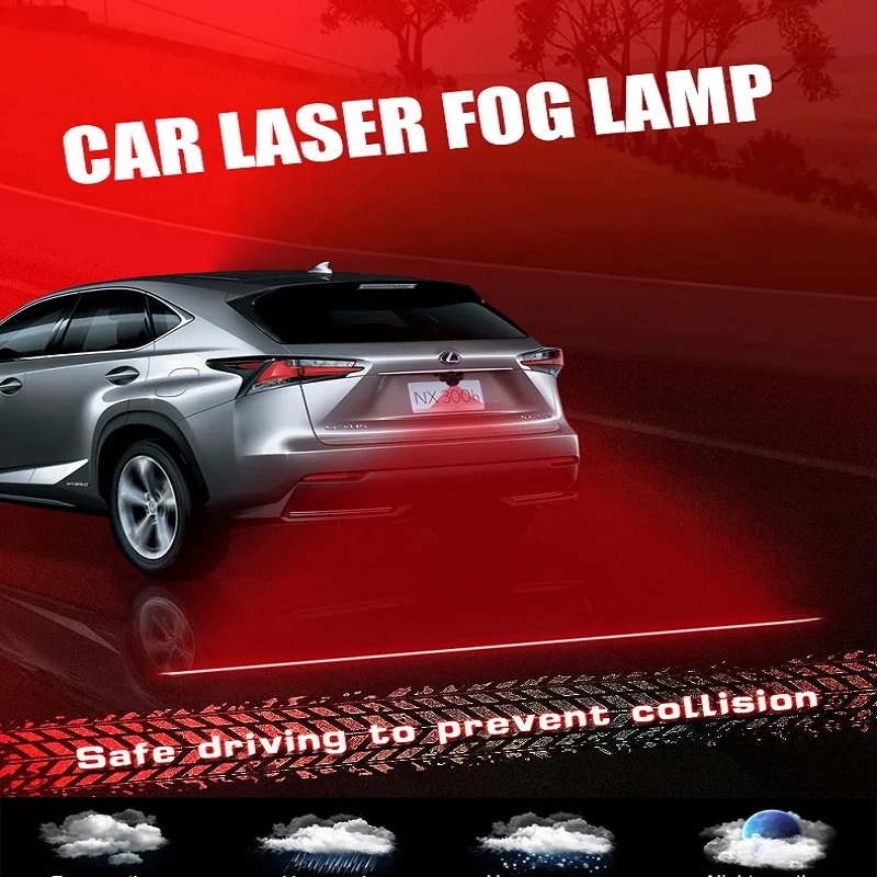 

Прямая Лазерная противотуманная фара для мотоцикла и автомобиля, 12 В, аксессуар для модификации, короткая декоративная цилиндрическая головка, защита от столкновения сзади