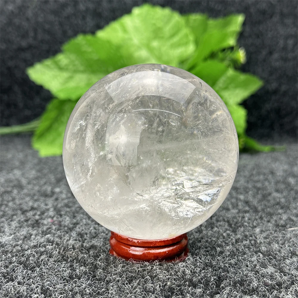 

Natural Mineral Quartz White Crystal Energy Ball Healing Gemstone Sphere Ore Specimen For Office Aquarium Home Decor Feng Shui