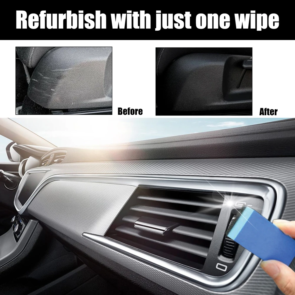 30ml Car Plastic Refurbished Plated Crystal Coating Agent Wax Panel Auto Interior Crystal Renovated Coating Car Care Supplies 4