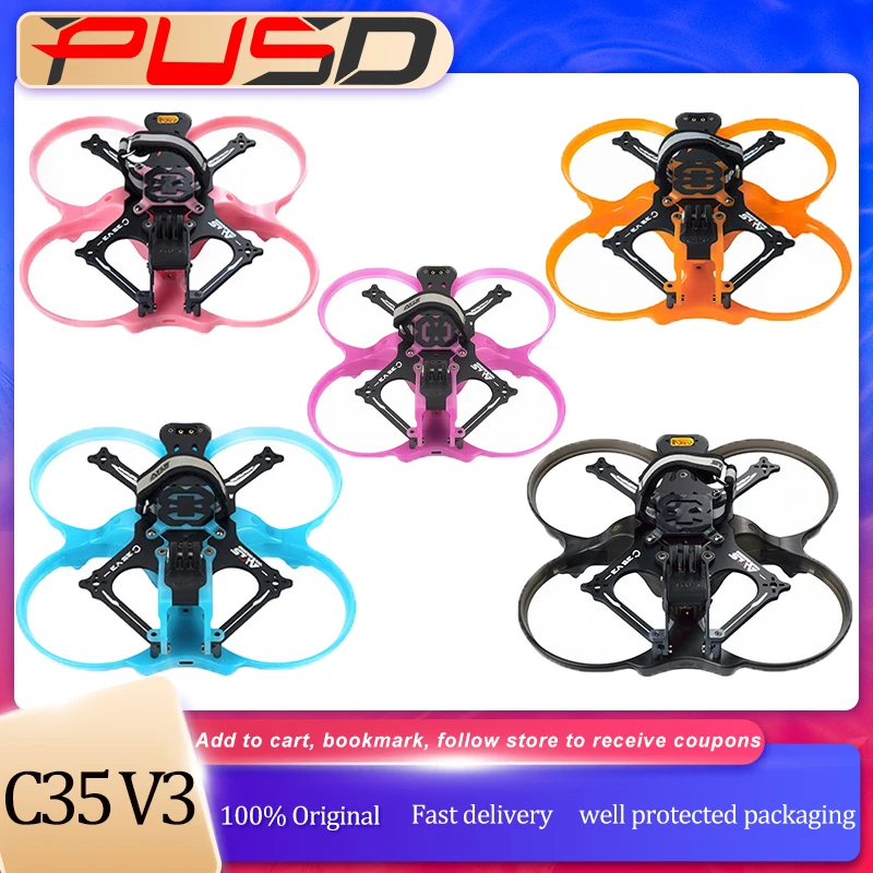 C35 V3 Micro FPV Drone Frame + O4 Pro Upgrade Kit