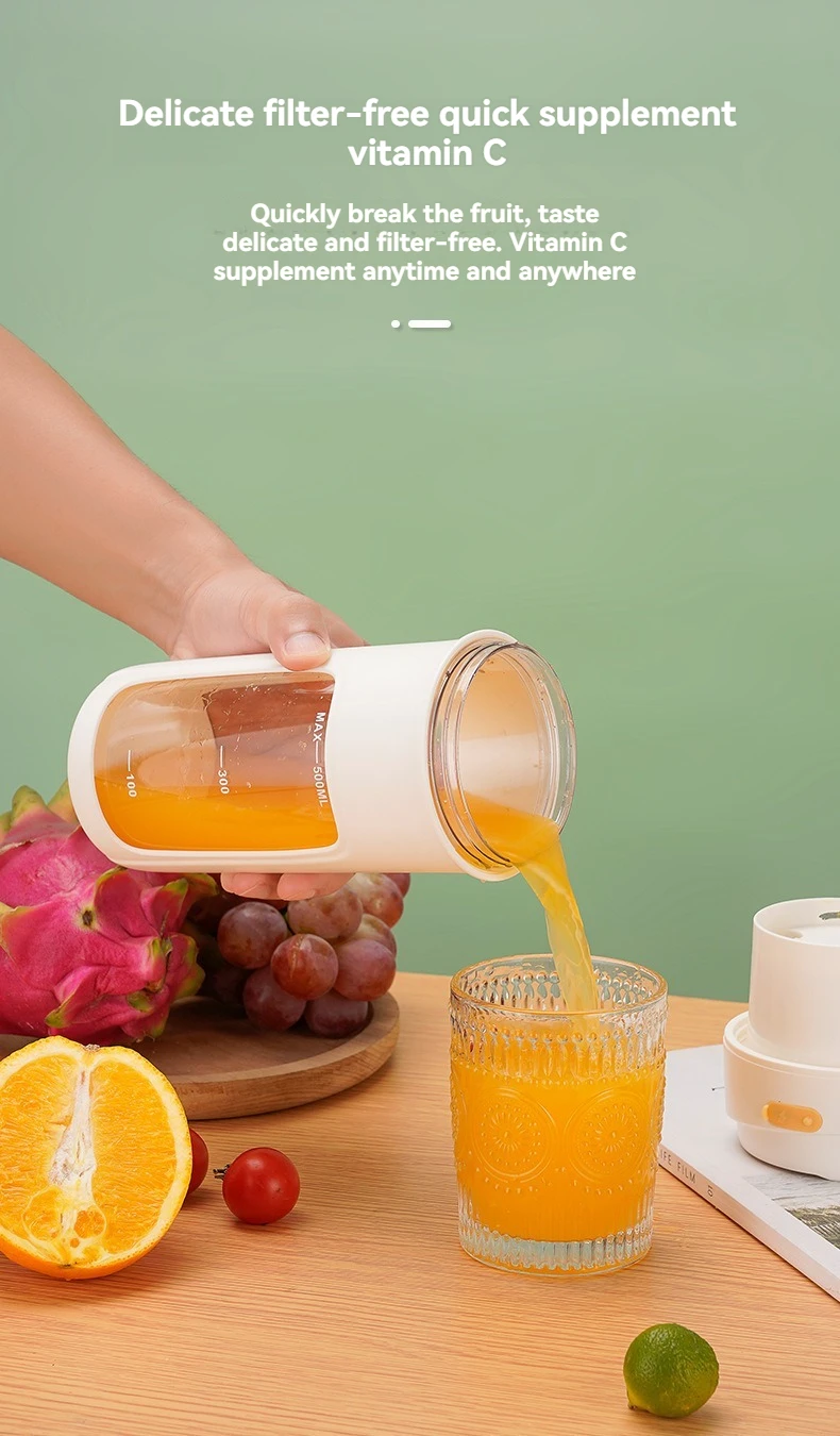 Description Picture 4 of itemRechargeable Mixers Fruit vegetable Juice Portable Juicer Cup Bottle Mini Fast Electric Blender Smoothie Ice Maker Outdoor