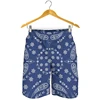 3D Print Black Paisley Bandana Pattern Shorts For Men Quick Dry Oversized Beach Shorts Homme Mens Swim Trunk Short Pants 5