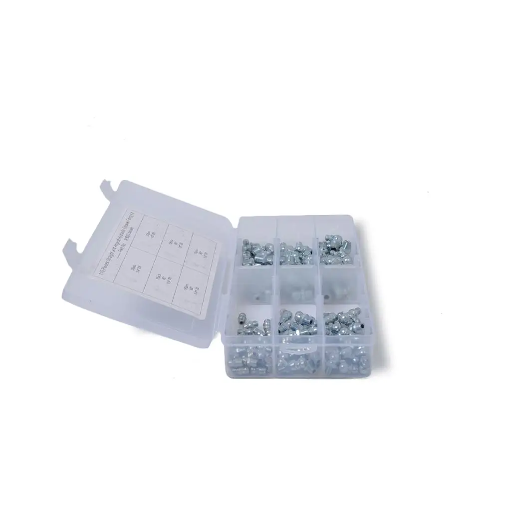 

110 Pieces Universal Fitting Assortment Tool SAE Kit 1/4" 1/8"