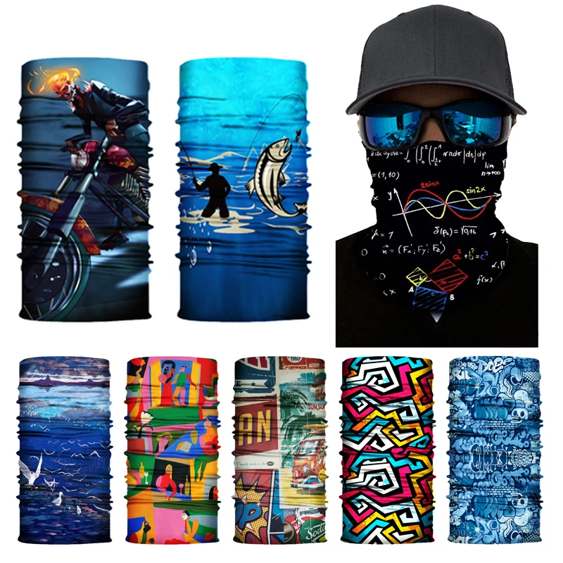 

UV Protection Face Mask Neck Gaiter Windproof Scarf Sunscreen Breathable Bandana Balaclava for Sport Outdoor Running Motorcycle