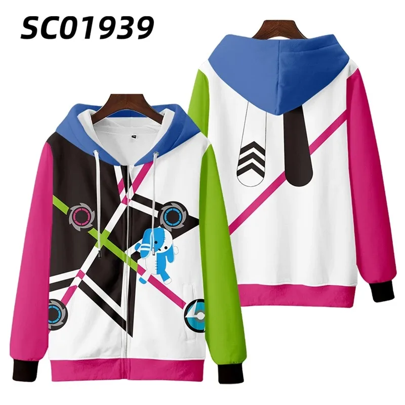 Uma Musume Pretty Derby 3D Print Zip Up Women/Men Hoodie Sweatshirt Streetwear Hip Hop Cosplay Zipper Hooded Jacket Outerwear