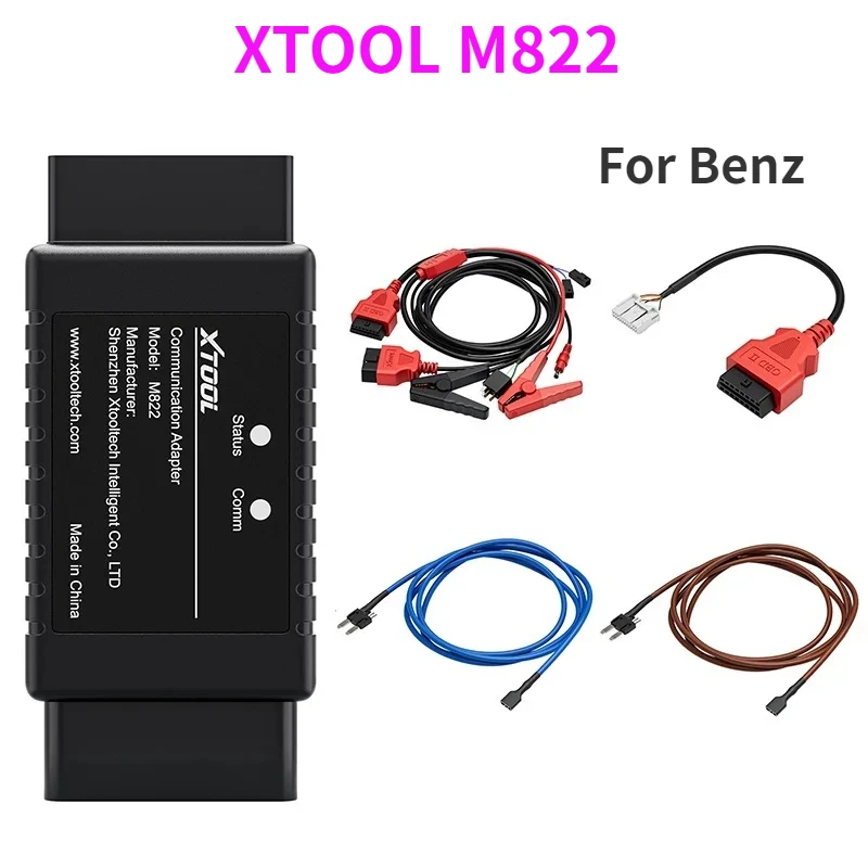 2024 Xtool M822 Programmatore Chiave Adattatore Per Toyota 8A/Mercedes-Benz Ail Key Lost Funziona Con X100 Pad3 X100 Max Ik618
