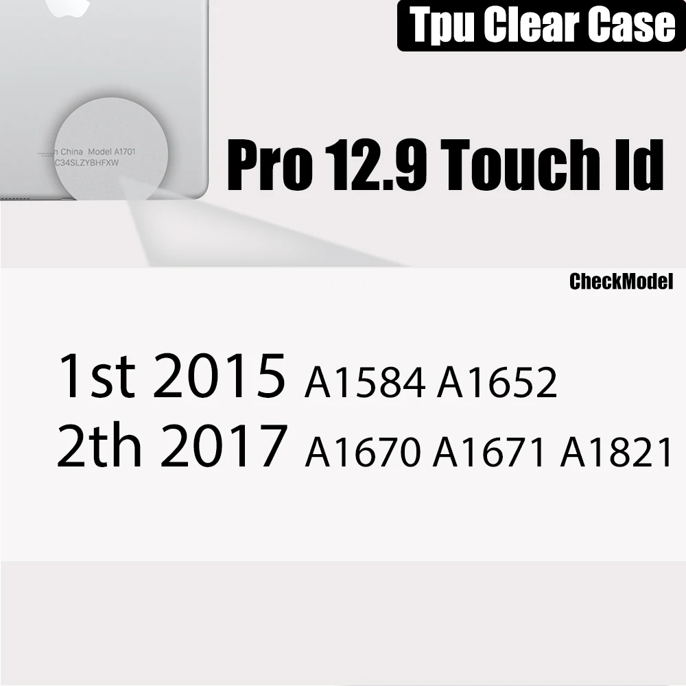 Sleek Transparent Tablet Case with Pencil Holder and TPU Protection