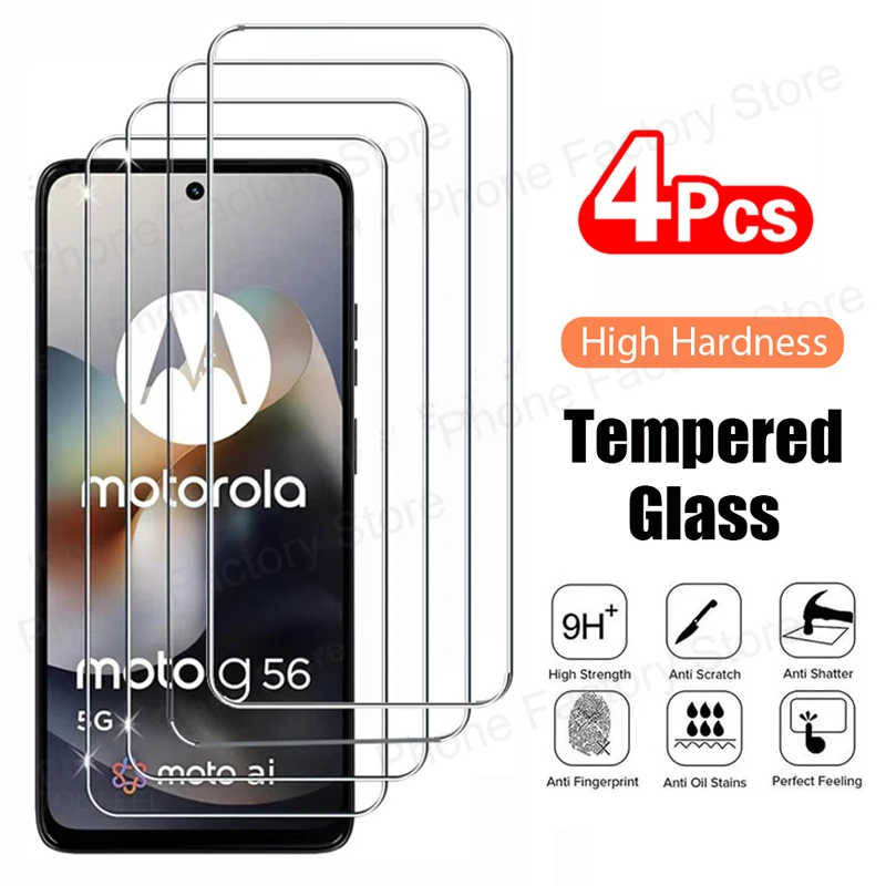 Premium 4-Pack Tempered Glass Screen Protector Film - Crystal Clear Durability