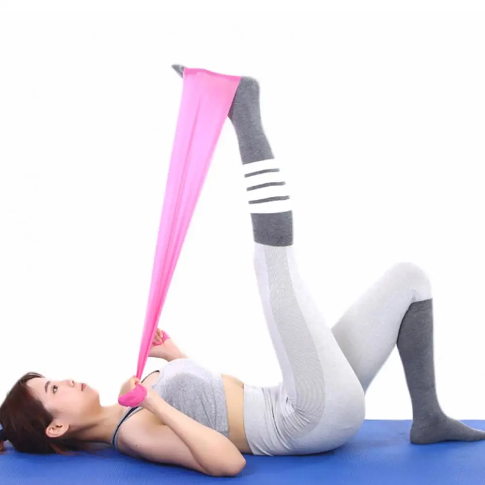 Yoga Pilates Stretch Resistance Band Esercizio Fitness Band Training Esercizio Elastico Fitness Gomma 150Cm Gomma Naturale Palestra