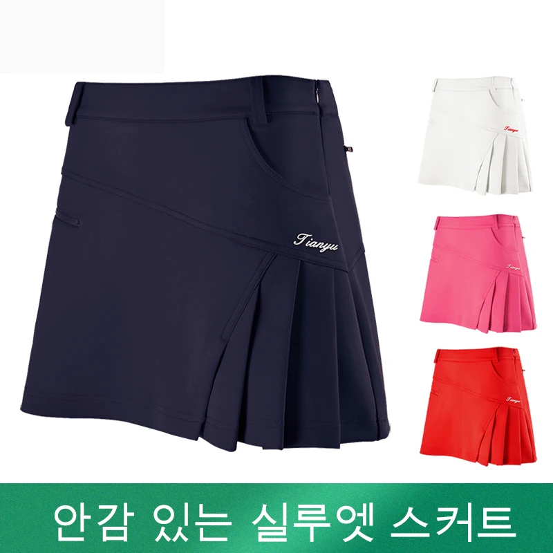 

Summer Women Golf Skirts Ladies Outdoor Sports Anti-Exposure Woman Pleated Skirt Slim Fit Badminton Tennis Skorts Wear