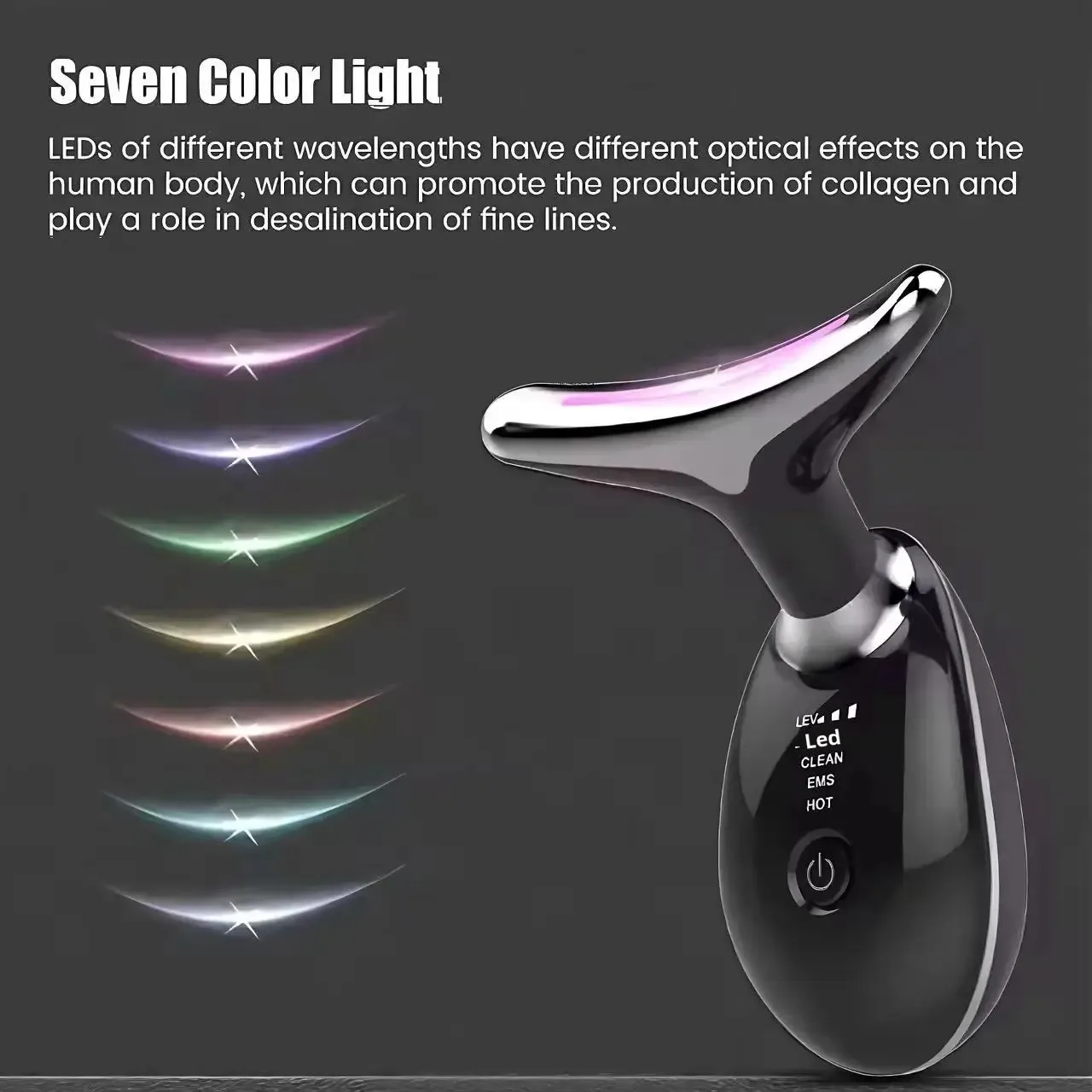 Beauty Device Neck Wrinkle Massage 7-Color Light