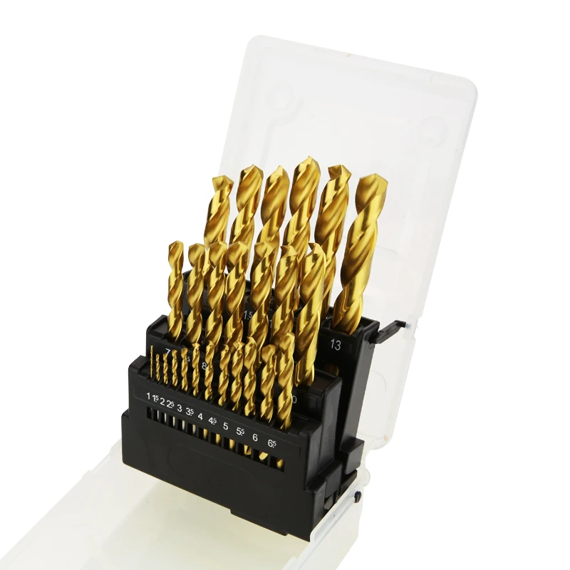 Carbide drill bits ABAOTE titanium twist drill HSS high speed steel drill set power tools 1.5-6.5MM 1.0-13mm twist for metal bit set