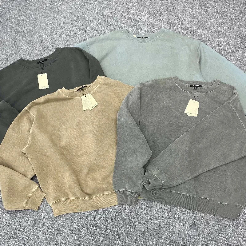 

Solid Color Kanye West Season 6 Sweater Sweatshirts Men's Clothing High Quality Casual Crewneck Hoodies for men women