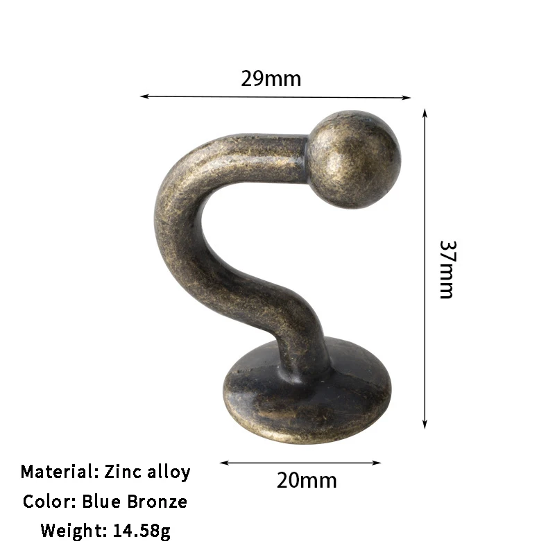 

Coat European Antique Zinc Alloy Coat Wall Cabinet Decoration Hardware Simple Bronze Hook