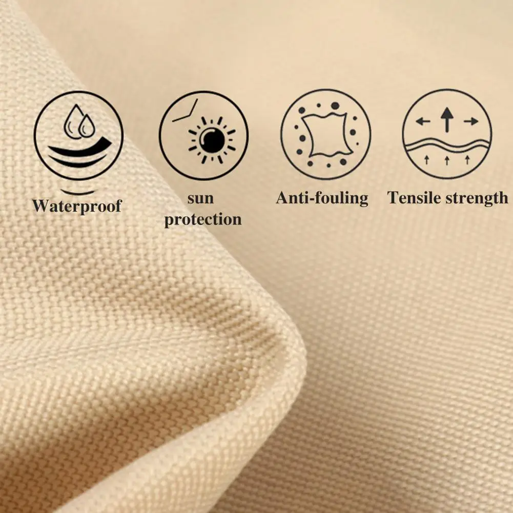 Outdoor Sun Shade Sail Windproof Rope UV Blocking Rectangle Canopy Permeable Breathable Heavy Duty Deck Backyard Patio Shad