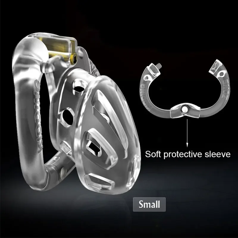 Openable Ring Design Male Chastity Cage Device 4 Sizes Cock Ring Vent Hole Cock Cage Sex Toys Lock Men