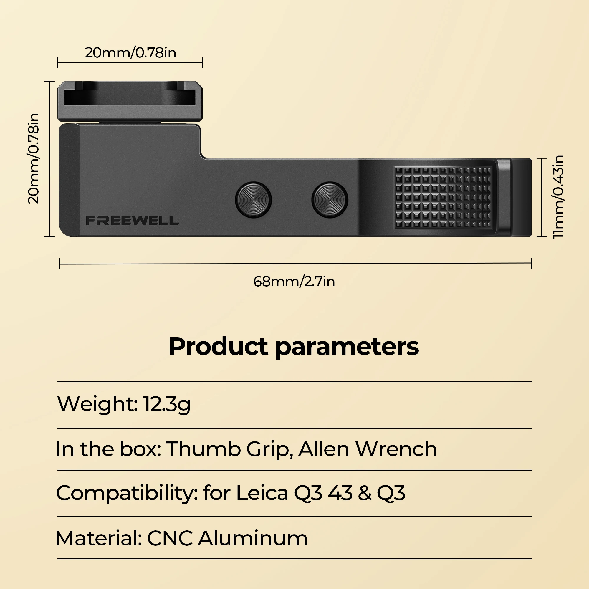 Leica Bouchon Q3 Aluminium Argent Chromé – Objectif Boétie