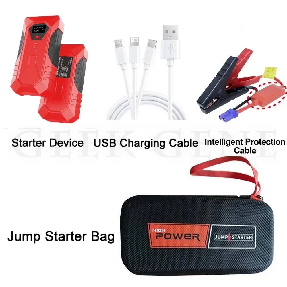GKFLY 18000mAh Car Jump Starter Portable Power Bank Car Battery Booster 12V Starting Device for Petrol Diesel 6.0L/4.0L