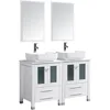 Bathroom Vanity 48 inch and Sink Combo Double Main Cabinet Combo with Double Rectangular Ceramic Sink for Small Space Bathroom 2