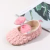 Spring & Autumn Baby Girl Princess Shoes Butterfly Bowknot Four colors Solid Fashion Design Newborn Toddler Shoes First walkers 6