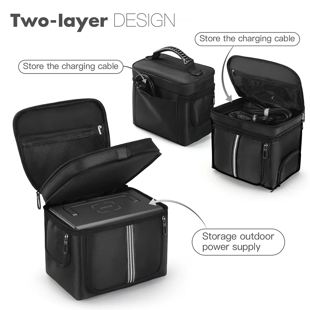 Protective Pouch Power Station Travel Bag Storage Case for BLUETTI EB3A 268Wh LiFePO4 Battery Backup for BLUETTI AC180/AC2A