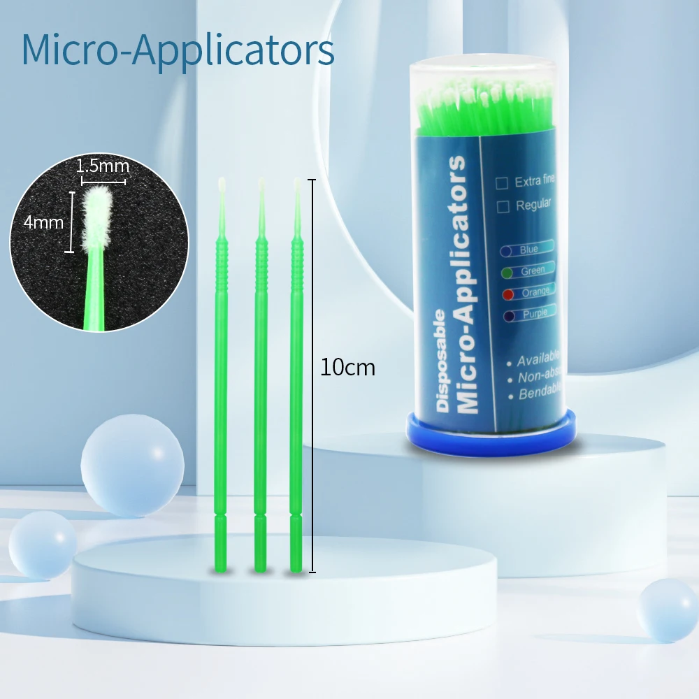 100PcsDentalDisposableMicroApplicatorTipsBrushMedicalGrade