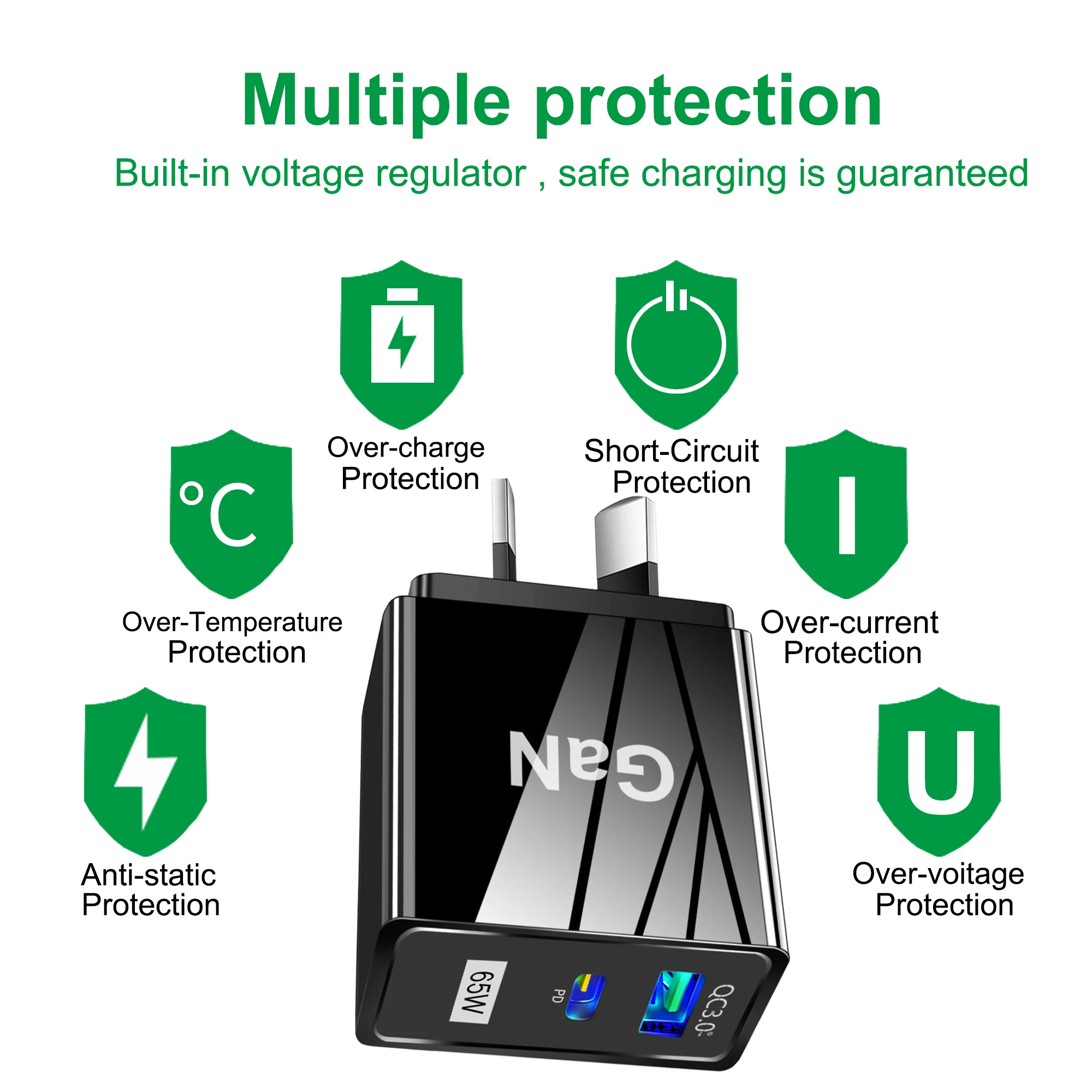 PD QC3.0 AU Plug USB Charger for Australia Mobile Phone Charger For iPhone For Samsung For Xiaomi 2 Port Fast Wall Chargers