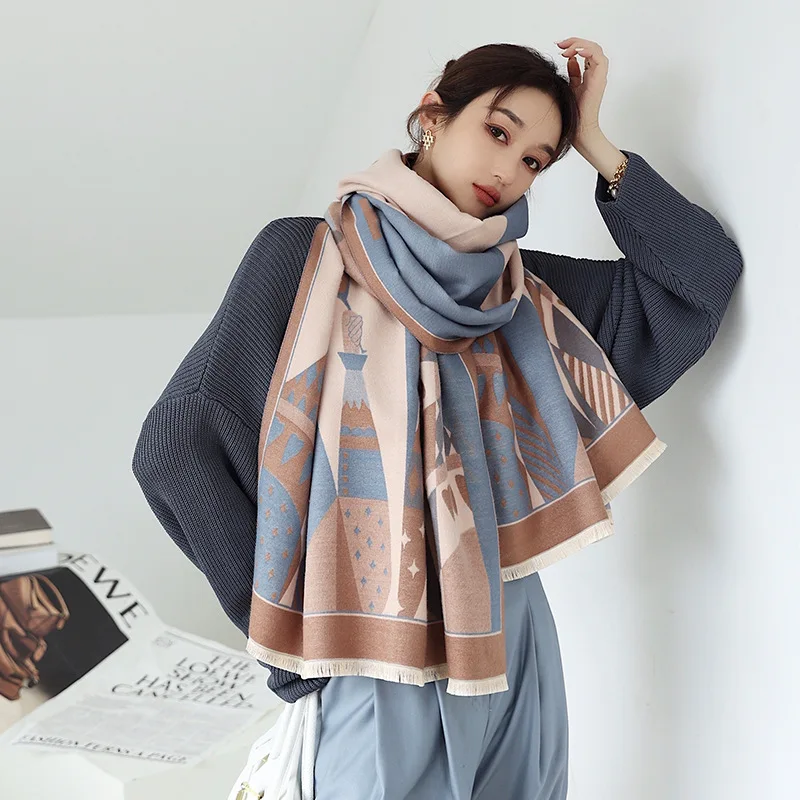 winter scarf for women foulard soild dot 3D button design echarpe femme  hiver soft warm sjaal female snood scarves and shawls - AliExpress