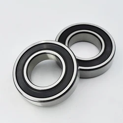 Premium Chrome Steel Deep Groove Ball Bearings - Set of 2 (25x47x12 mm) - 2Pcs (6005 2RS Premium)