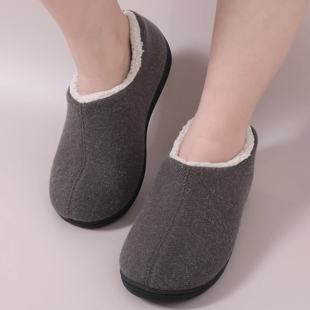 Litfun Women Warm Slippers Fashion Fuzzy Indoor Slippers Cozy Slides Home Soft Sole Cotton Slippers Female Lovely Bedroom Shoes