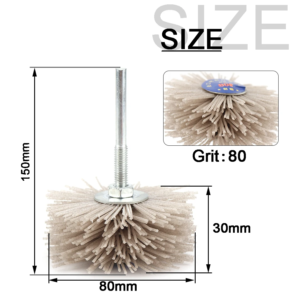 Silverline Spazzola A Ruota Con Filamenti In Nylon 100 Mm, Fina
