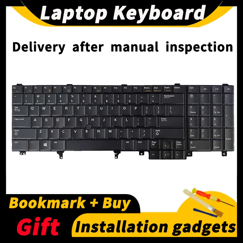 Per Dell E6520 E5520 M4800 M6800 E5530 E6530 E6540 M6700 M4600 M6600 M4700 Tastiera Del Computer Portatile