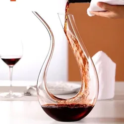 Personalized Crystal Glass Decanter Set - Luxury European Wine Dispenser Jug (B)