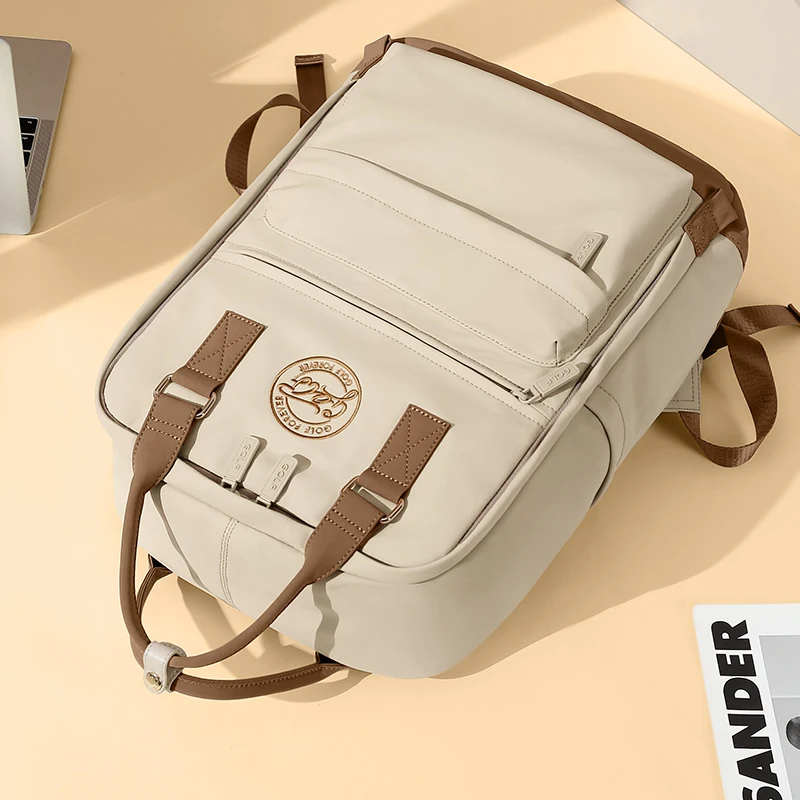 GOLF Women Backpack Bags Elegant 16 inch Laptop Backpacks Woman Waterproof Commuter Travel Back Pack with Handle Preppy Style 5