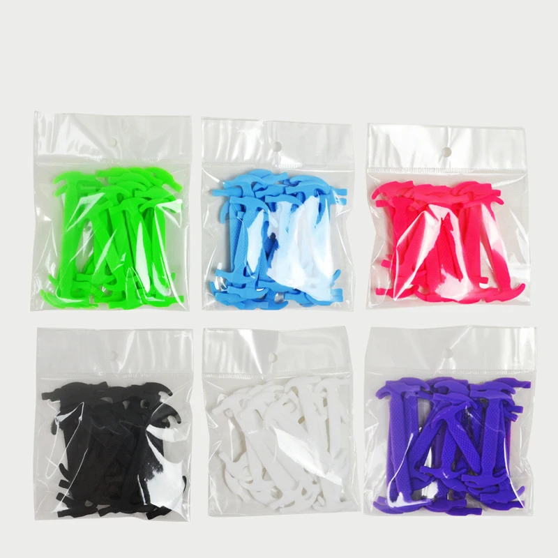 

Paperback OPP hammer 16 universal elastic free silicone shoelaces