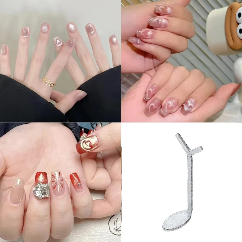  Y Shaped Cat Eye Nail Magnet Set, Creating Heart Shaped Cat Claw Shapes on Nails, Y Shaped Iron Wire,