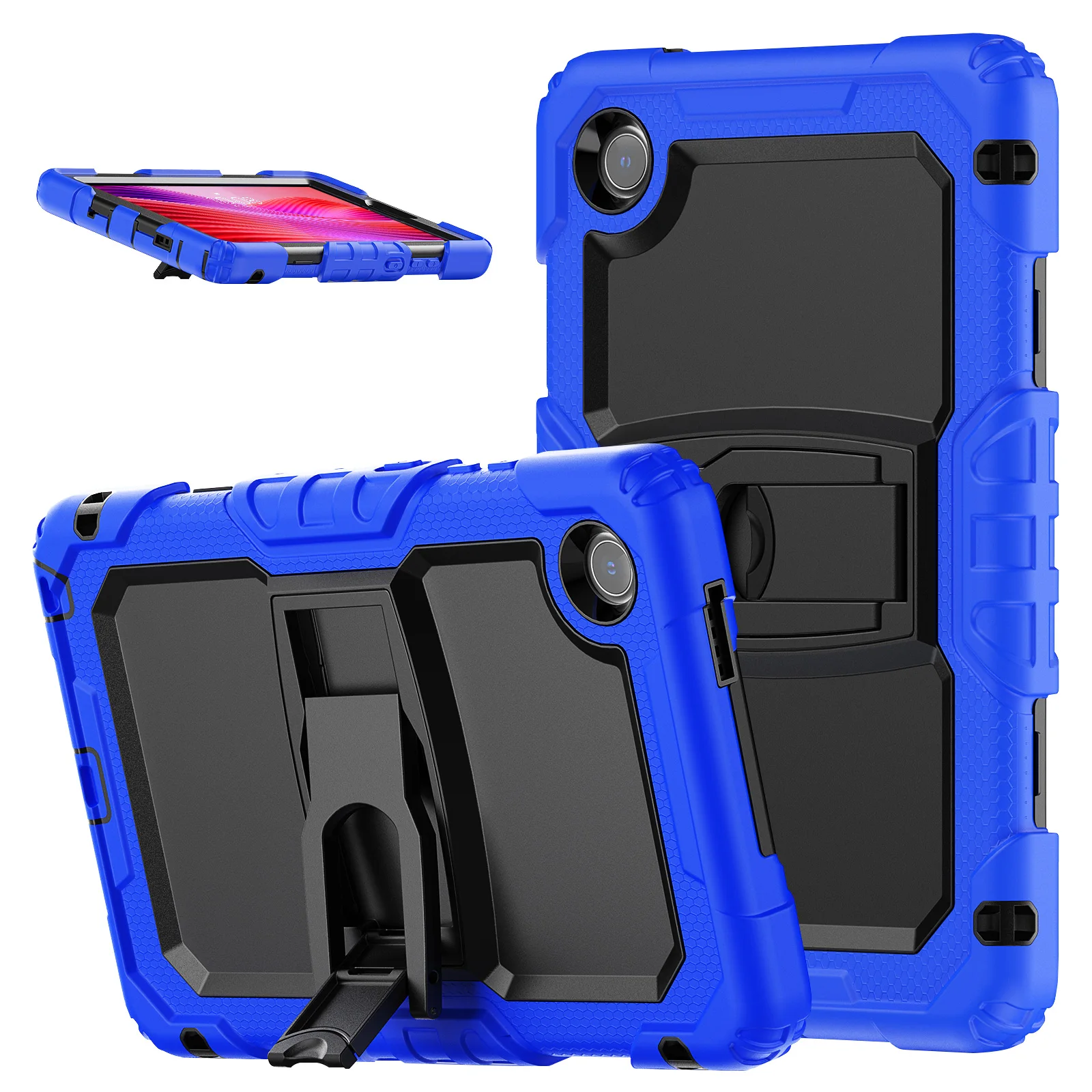 Kids Armor Case for 8.7 Inch Tablet with 360° Rotating Hand Strap and Stand - Shockproof Rugged Cover