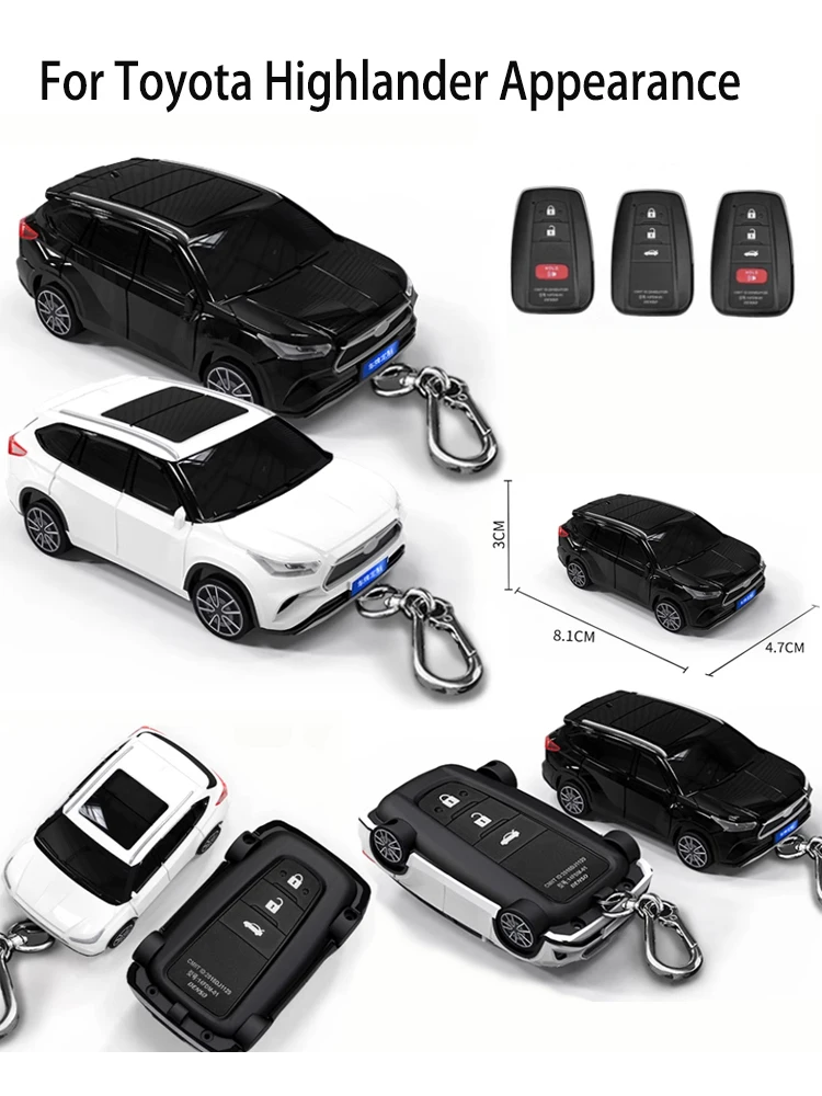 2024 Automodelle für Toyota Chr Hilux Fortuner Land Cruiser Camry Corolla Krone Rav4 Highland Remote Auto Schlüssel etui Abdeckung Halter – Detail 2