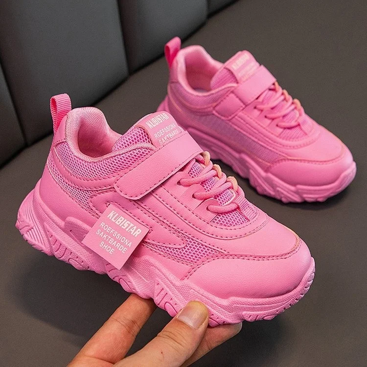 New Pink Girls Sport Sneakers Autumn Mesh Breathable Soft Running Shoes For Children High Quality Non Slip Kids Casual Shoes Sandal for girl