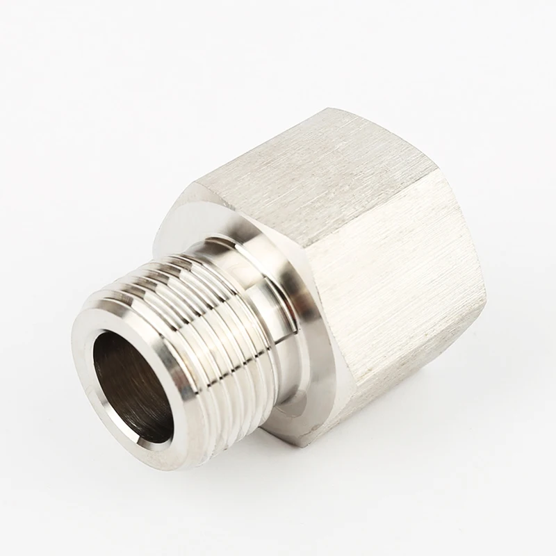 Pipe Fitting 1/8" 1/4" 3/8" 1/2" 3/4" BSP Female To Male Thread 304 Stainless Steel High Pressure Resistant Connector Adapter