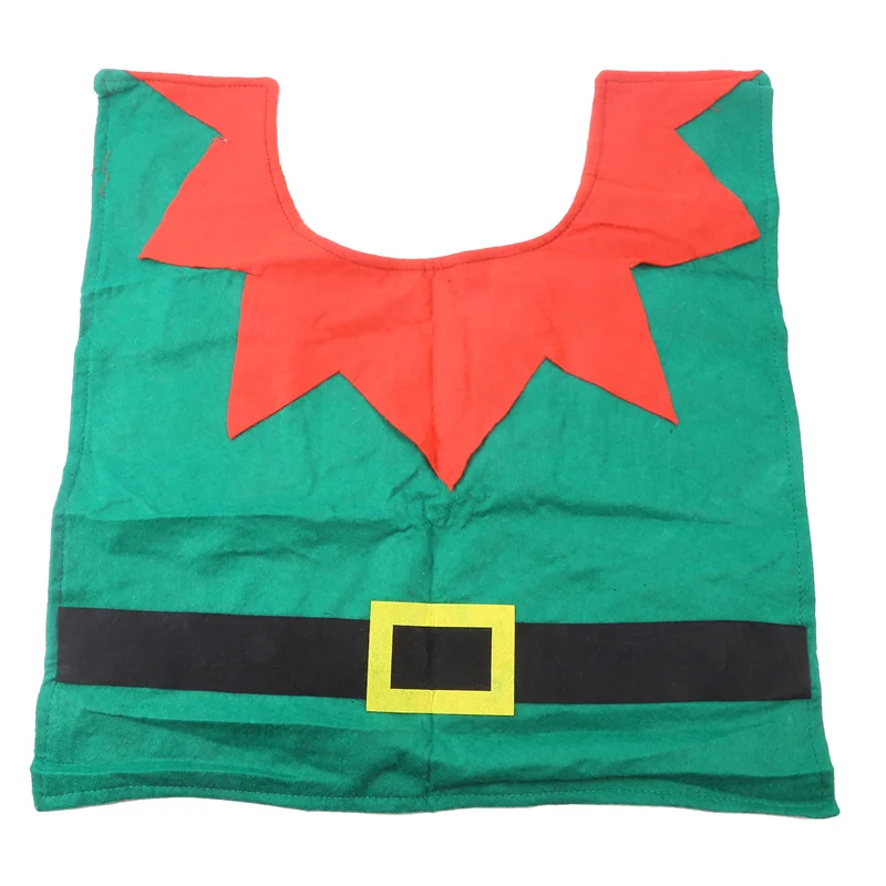 3Pcs/Set New Year Toilet Set Christmas Elf Lavatory Decoration Tissue Cover Toilets Lid Floor Mat Household Festival Supplies 4