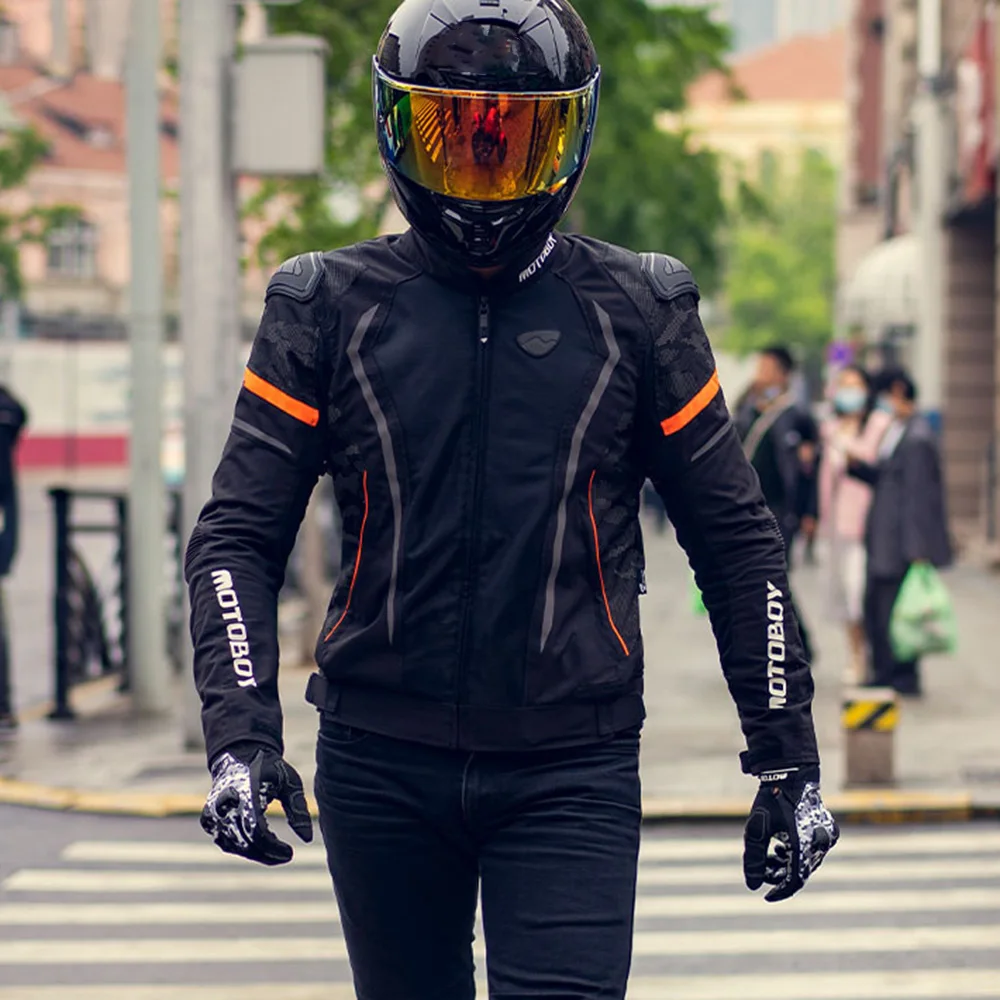 Motocykl jízdní bunda univerzální pro celý sezón motocykl jízdní oblečení hroutit se prevenci cyklistika bunda prodyšné