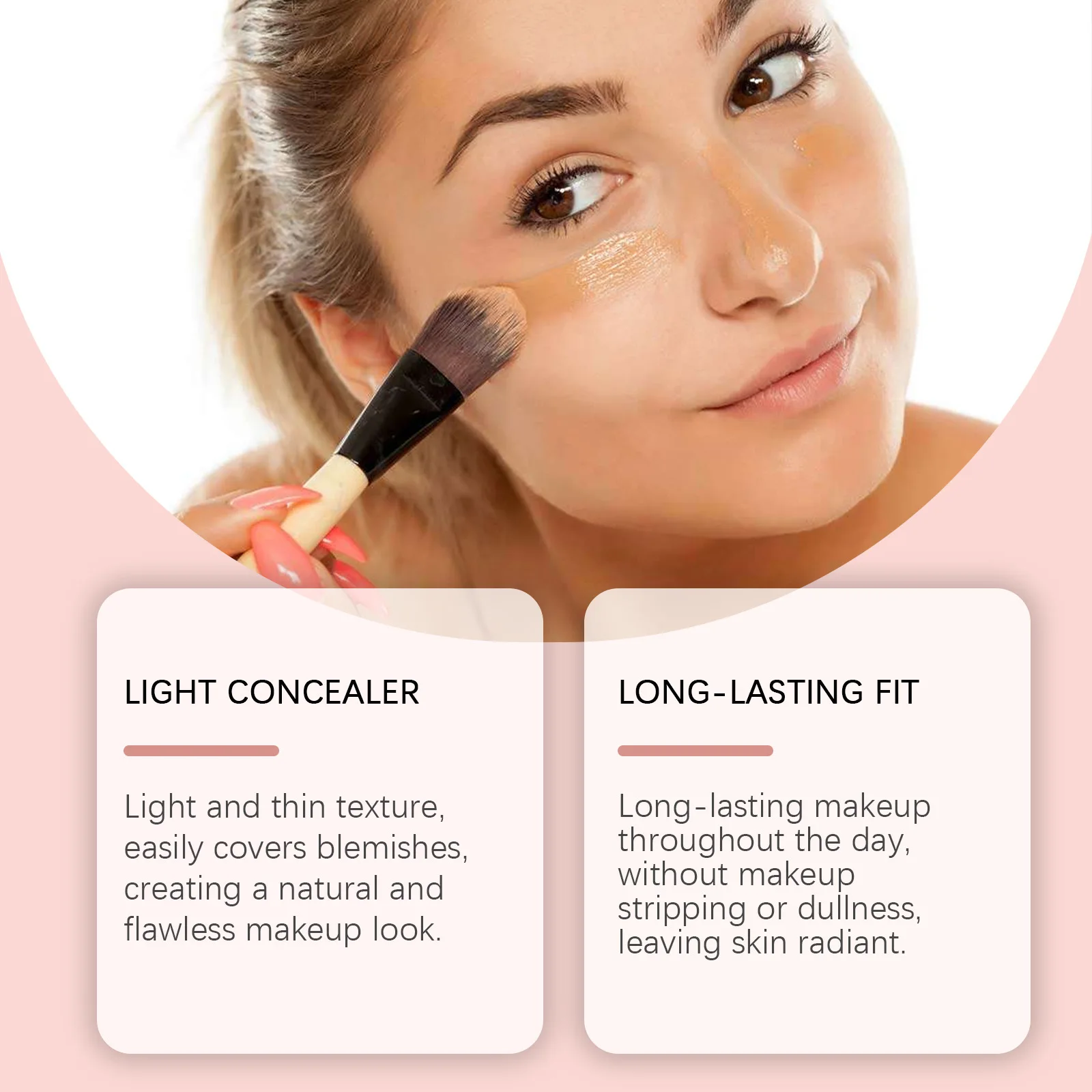 Concealer Face Foundation Liquid Long Lasting Waterproof Moisturize Oil Control Full Coverage Face Makeup Professional Cosmetics 3