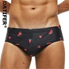 Datifer Summer Mens Shorts Swim Briefs Beach Sexy Removed Breathable Pad Printing Plus Size Bermudas Masculina Swimming Shorts