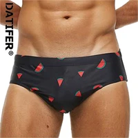 Datifer Summer Mens Shorts Swim Briefs Beach Sexy Removed Breathable Pad Printing Plus Size Bermudas Masculina Swimming Shorts 1