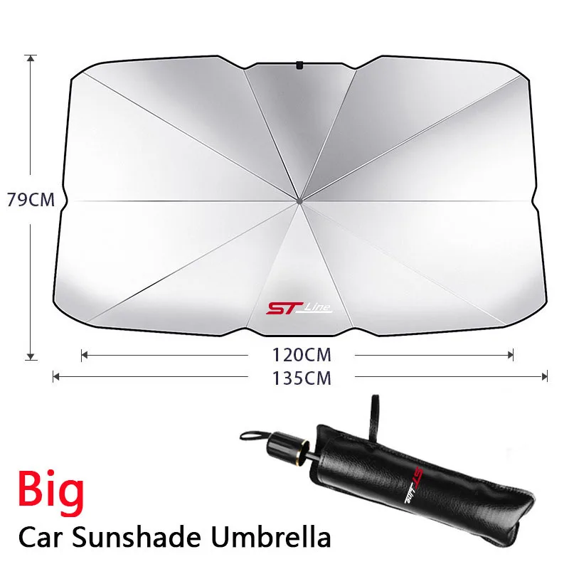 Car Sunshade Umbrella Car Front Window Sunshade Cover For Ford ST STLine Focus x 2 3 Kuga FIESTA MONDEO 4