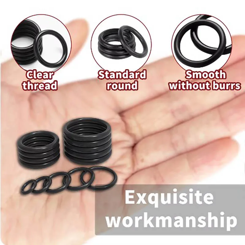 Rubber O Rings Kit 255pcs 18 Size Metric NBR Washer Gasket Sealing Assortment Kit Plumbing Faucet Automotive Air Or Gas washer gasket set washer gasket silicone o ring washer washer seal set rubber seal ring rubber washer
