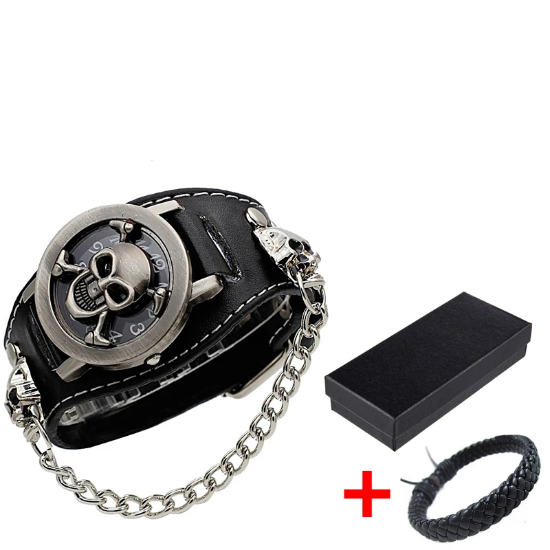 Luxury Men's Watch with Stylish Large Dial Design, Silver 3D Scorpion Skull Quartz Clock Military Watch Reloj 6