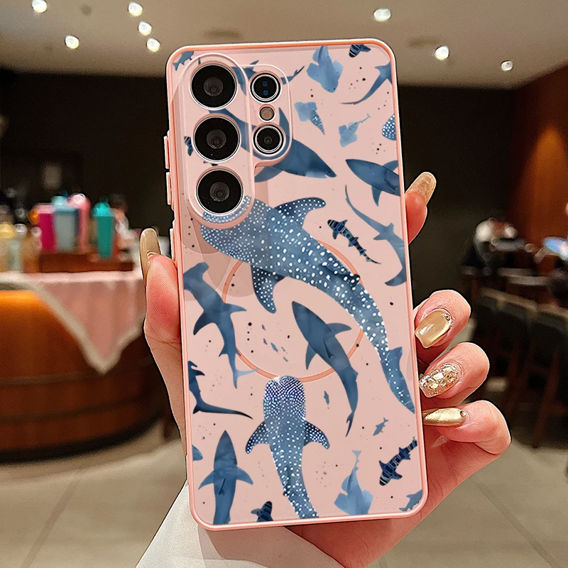 Whale Shark Magnetic Phone Case - Durable Hard Back Cover